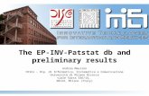 The EP-INV-Patstat db and preliminary results Andrea Maurino DISCo - Dip. di Informatica, Sistematica e Comunicazione Università di Milano Bicocca viale.