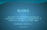 BiOKS Stations of advanced biological treatment of domestic wastewaters w/ capacity of 600 to 6,000 cmpd TECHNOBRIDGE SERVICE LLC Moscow 2013.