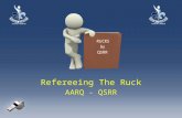 Refereeing The Ruck AARQ - QSRR. Refereeing The Ruck Agenda Importance to the Game The Gate The Ruck Communication When is the ball out? Referee Positioning.