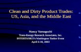 Clean and Dirty Product Trades: US, Asia, and the Middle East Nancy Yamaguchi Trans-Energy Research Associates, Inc. INTERTANKOs Washington Tanker Event.