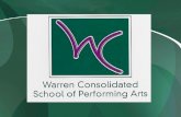 Warren Consolidated School of Performing Arts 2012-2013 Season Sponsorship.