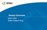Sweep Overview Mark Ortel Sales Support Eng. © 2005 JDSU. All rights reserved.JDSU CONFIDENTIAL & PROPRIETARY INFORMATION2 Conditioning the Network for.
