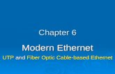 Chapter 6 Modern Ethernet UTP and Fiber Optic Cable-based Ethernet.