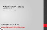 Citect SCADA Pricing Synergist SCADA Inc Version 1.4 – October 3, 2012 Synergist SCADA INC  1.