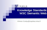 Knowledge Standards W3C Semantic Web Olivier.Corby@sophia.inria.fr.
