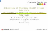 University of Michigan Health System Main Cafe University of Michigan Health Systems Main Cafe July 2010 Total Number of Respondents: 1268 Margin of Error: