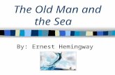 The Old Man and the Sea By: Ernest Hemingway. Author Background 1898-1961 Was born to an affluent family in Chicago Began writing in high school Became.