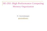 SE-292: High Performance Computing Memory Organization R. Govindarajan govind@serc.