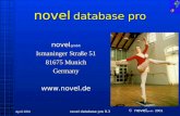 Novel gmbh 2001 April 2001novel database pro 9.3 novel database pro novel gmbh Ismaninger Straße 51 81675 Munich Germany .