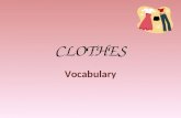 CLOTHES Vocabulary. Clothes vocabulary dungarees.