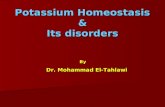 Potassium Homeostasis & Its disorders By Dr. Mohammad El-Tahlawi.