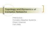 Topology and Dynamics of Complex Networks FRES1010 Complex Adaptive Systems Eileen Kraemer Fall 2005.