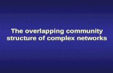 The overlapping community structure of complex networks.