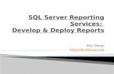 Anil Desai . Anil Desai Independent Consultant (Austin, TX) Author of several SQL Server books Certification Training Instructor,