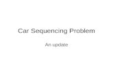 Car Sequencing Problem An update. How to certify output Standard output The Certificate class.