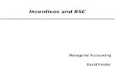 Incentives and BSC Managerial Accounting David Fender.