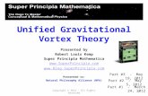 Unified Gravitational Vortex Theory Presented by Robert Louis Kemp Super Principia Mathematica   Copyright.