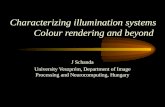 J Schanda University Veszprém, Department of Image Processing and Neurocomputing, Hungary Characterizing illumination systems Colour rendering and beyond.