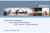 Atlantium Advantage Hydro-Optic Disinfection The Future Of Disinfection Atlantium Advantage 2007.
