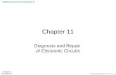 Chapter 11 Diagnosis and Repair of Electronic Circuits.