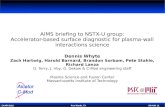 AIMS briefing to NSTX-U group: Accelerator-based surface diagnostic for plasma-wall interactions science Dennis Whyte Zach Hartwig, Harold Barnard, Brandon.
