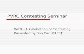 PVRC Contesting Seminar WRTC: A Celebration of Contesting Presented by Bob Cox, K3EST.