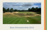 Boys Championship 2013 Sherwood Forest Golf Club.