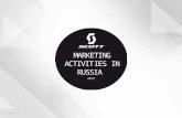 2012 MARKETING ACTIVITIES IN RUSSIA. ONLINE MARKETING SCOTT-SPORTS.COM/RU Bike part of the new global Scott site is becoming more and more translated.