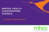 Working for mental health MENTAL HEALTH COORDINATING COUNCIL.
