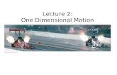 Lecture 2: One Dimensional Motion. Position, Distance, and Displacement Before describing motion, you must set up a coordinate system – define an origin.