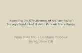 Assessing the Effectiveness of Archaeological Surveys Conducted at Avon Park Air Force Range Penn State MGIS Capstone Proposal by Matthew Gill.