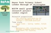 Hayes Park Primary School London Borough of Hillingdon NCETM small grants research project London region Research proposition Can coaching contribute to.