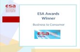 Business to Consumer ESA Awards Winner. Campaign: The O2 Dublin Brand name:Telefonica Ireland Limited.