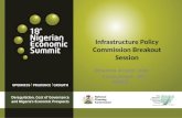 Infrastructure Policy Commission Breakout Session -Nnanna Anyim Ude Consultant, IPC-NESG.