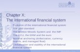 Goethe Business School Chapter X: The international financial system A.Evolution of the international financial system B.The gold standard C.The Bretton-Woods.