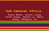 Sub-Saharan Africa Karen Marks, Alyson Liang, Karen Huang, Sharon Lo, Nancy Huang, Shengjie Jin.