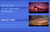 Oil & Gas Final Sample Analysis April 27, 2006. 2 Background Information TXU ED provided a list of ESI IDs with SIC codes indicating Oil & Gas (8,583)