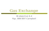 Gas Exchange IB objective 6.4 Pgs. 889-897 Campbell.