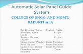 Automatic Solar Panel Guide System Bal Krishna Nagla Project Guide Mandeep Rana Project Guide Sanjeev Kumar Project Leader Vinay Kumar Pandey Team Member.