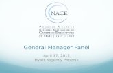 General Manager Panel April 17, 2012 Hyatt Regency Phoenix.