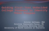 Kristen Galloway, MSW Kristina Siarzynski-Ferrer, MS University Advising Center University of North Carolina at Charlotte.