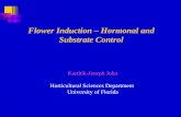 Flower Induction – Hormonal and Substrate Control Karthik-Joseph John Horticultural Sciences Department University of Florida.