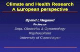 Climate and Health Research A European perspective Øjvind Lidegaard Professor Dept. Obstetrics & Gynaecology Rigshospitalet University of Copenhagen.