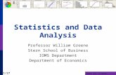 Part 12: Linear Regression 12-1/27 Statistics and Data Analysis Professor William Greene Stern School of Business IOMS Department Department of Economics.