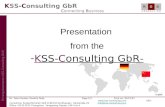 KSS-Consulting GbR Presentation from the -KSS-Consulting GbR- Mr. Peter Kozber /Quality Dept. Page 1/1 Print on: 2014-6-13  KSS-Consulting.