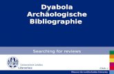 Dyabola Archäologische Bibliographie Searching for reviews Bibliotheken Click = next Libraries.
