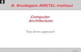 1 B. Bruidegom Computer Architecture Top down approach B. Bruidegom AMSTEL-instituut.
