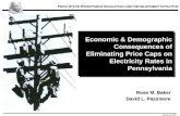 Dlprmb14Oct08 Economic & Demographic Consequences of Eliminating Price Caps on Electricity Rates in Pennsylvania Rose M. Baker David L. Passmore.