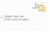 Design Case Law of the Court of Justice. Dr. Catherine Jenewein Former Legal Secretary to Judge Azizi, General Court, Court of Justice of the European.
