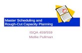 Master Scheduling and Rough-Cut Capacity Planning ISQA 459/559 Mellie Pullman.